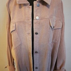 ANDREE BY UNIT Soft Pink Corduroy Jacket